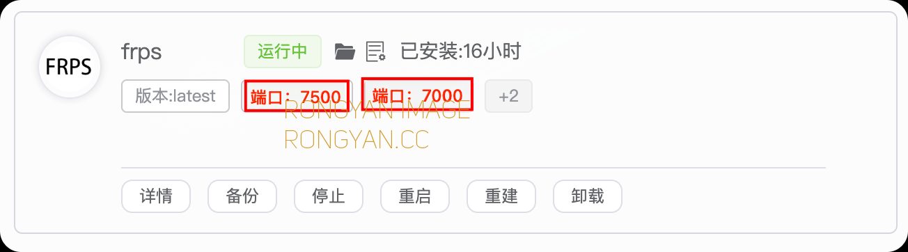 frps运行截图