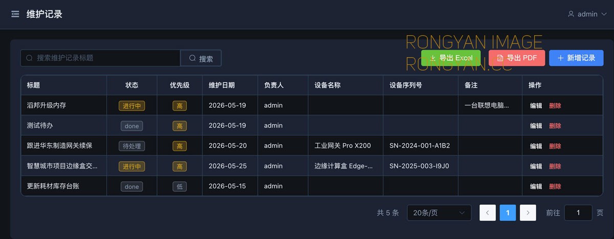 IT资产管理系统维护记录功能 IT资产管理系统维护记录功能